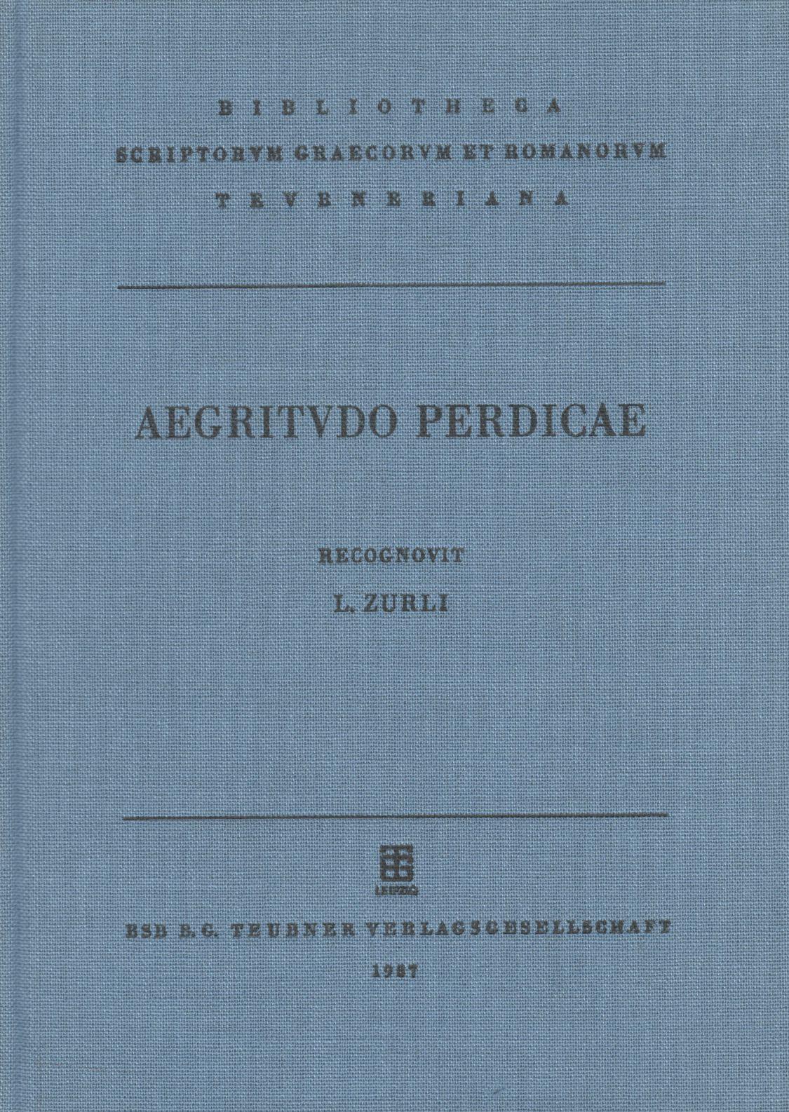 AEGRITUDO PERDICAE