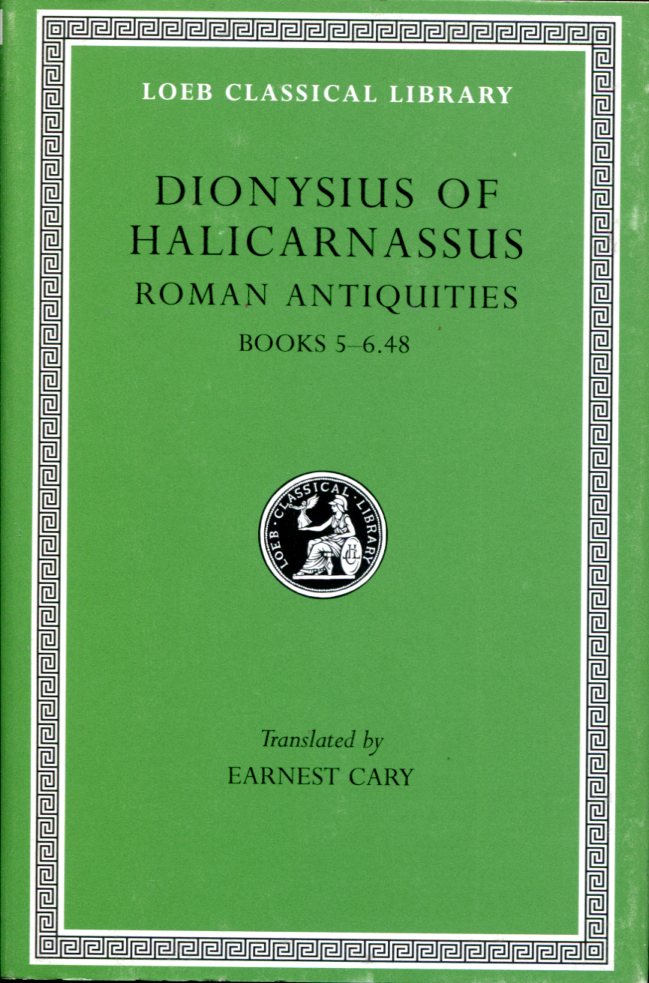 DIONYSIUS OF HALICARNASSUS ROMAN ANTIQUITIES, VOLUME III