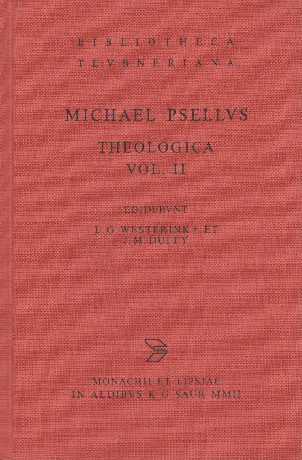 MICHAELIS PSELLI THEOLOGICA VOL. II