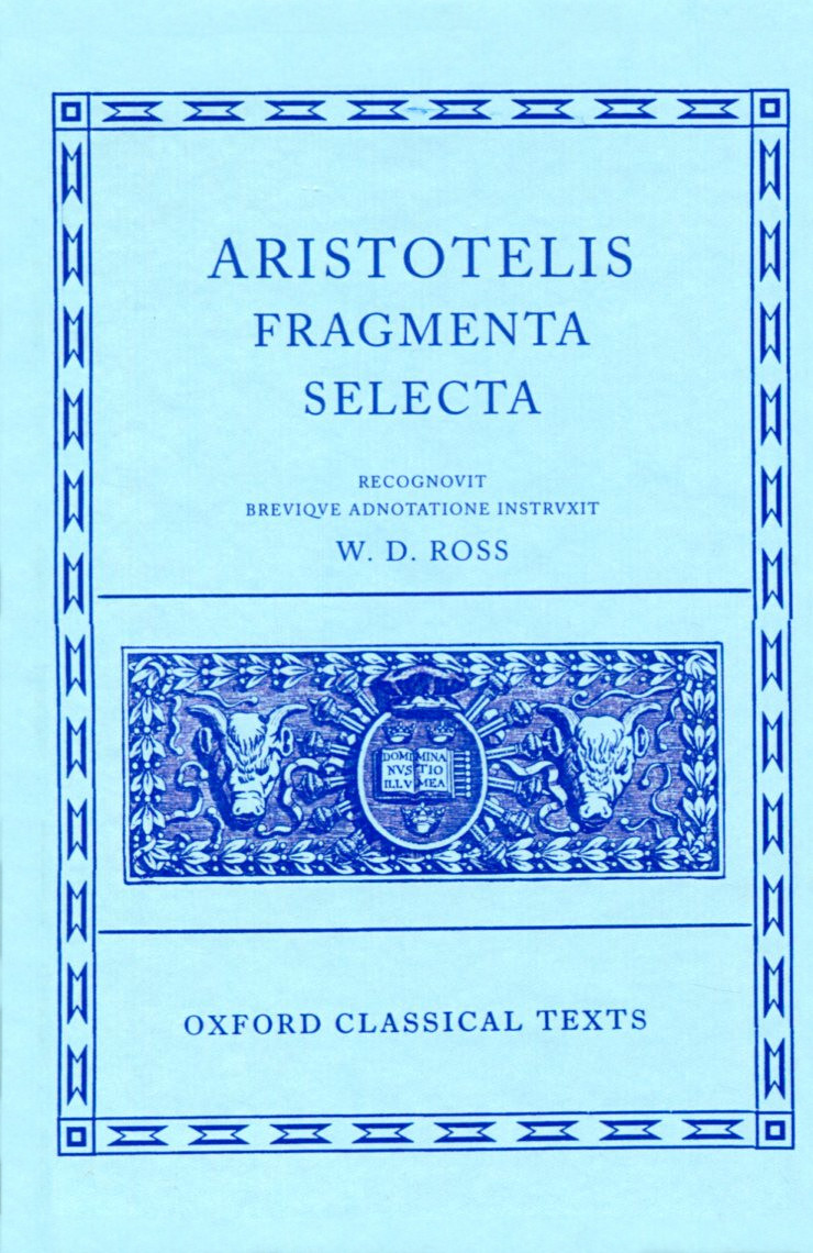 ARISTOTLE FRAGMENTA SELECTA