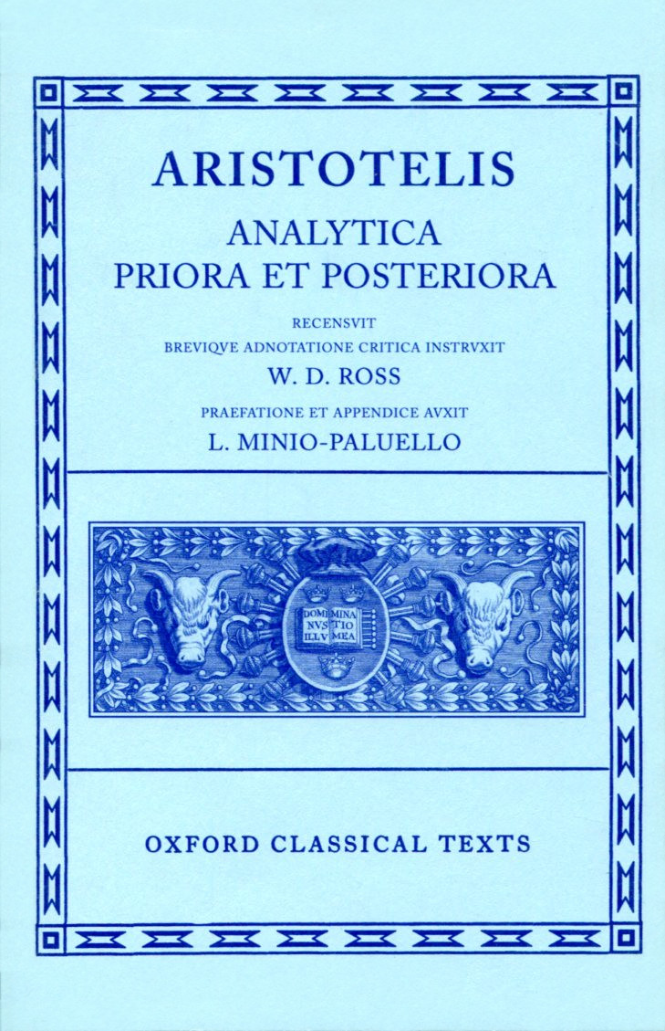 ARISTOTLE ANALYTICA PRIORA ET POSTERIORA