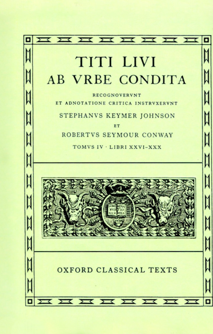 LIVY AB URBE CONDITA BOOKS XXVI-XXX