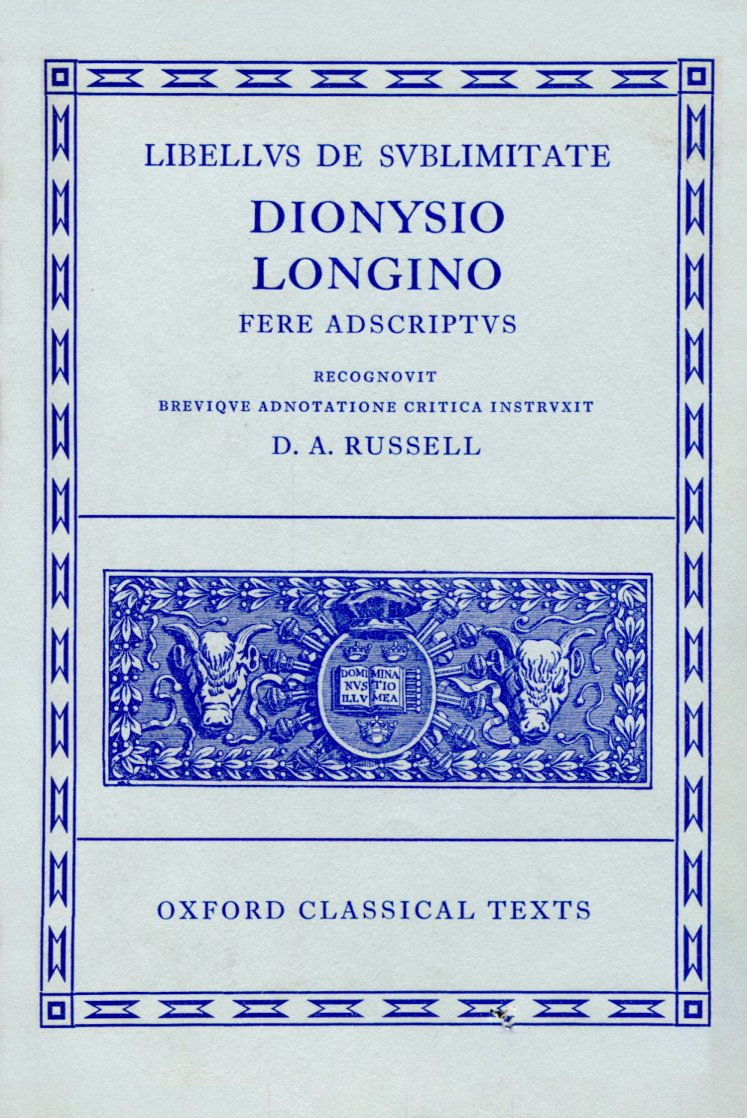 LONGINUS LIBELLUS DE SUBLIMITATE