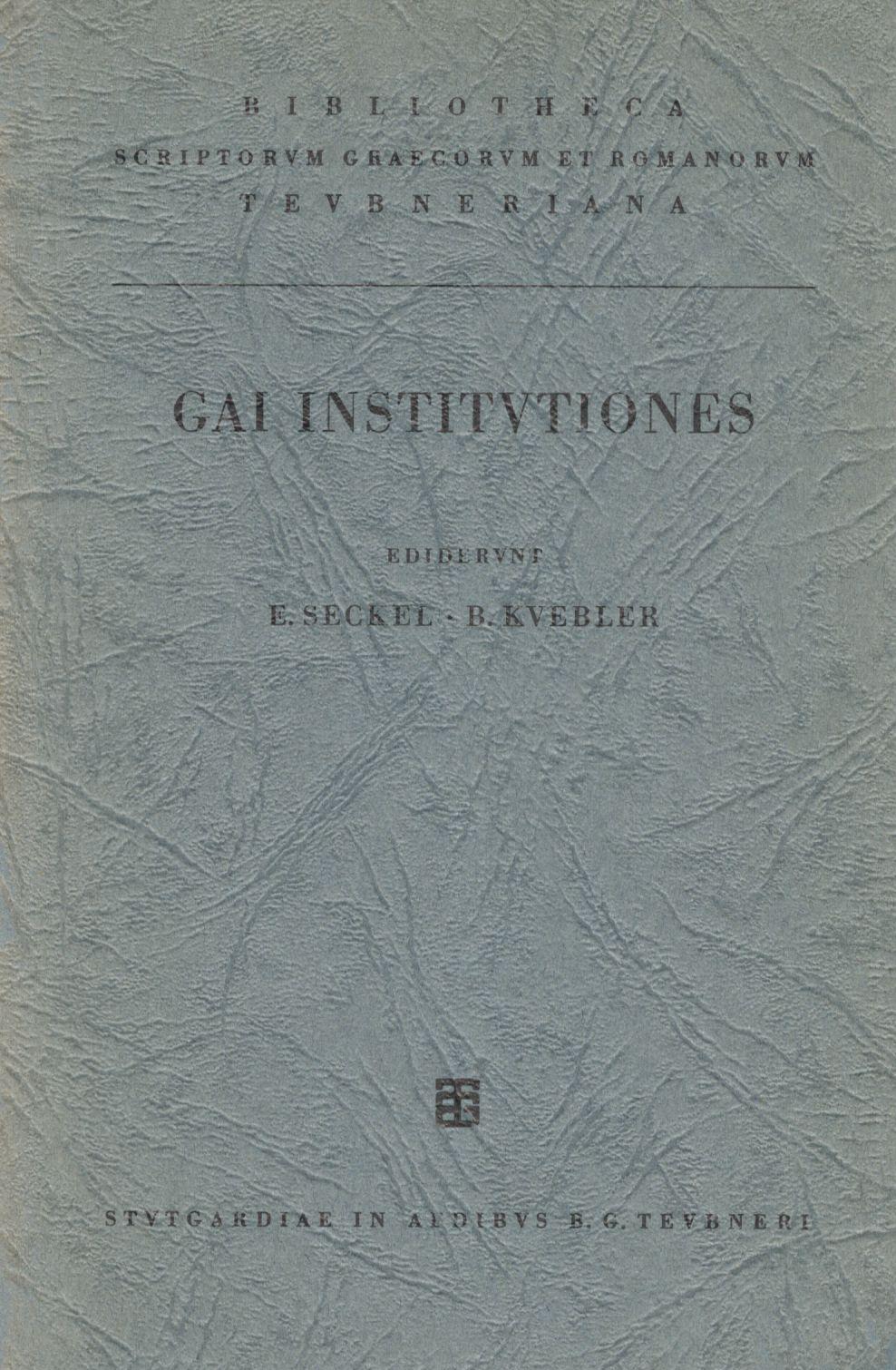 GAI INSTITUTIONES