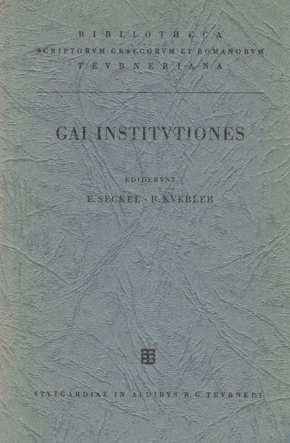 GAI INSTITUTIONES