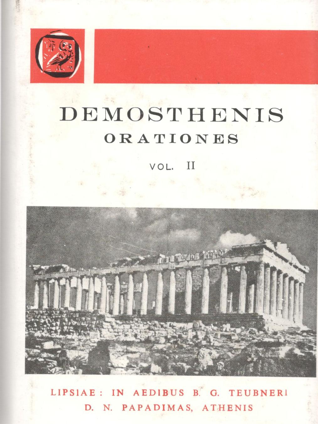 Demosthenis Orationes XX-XL, Vol. II [Δημοσθένους Λόγοι, τ. Β