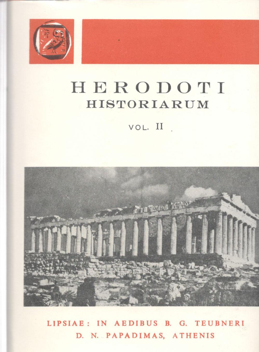 HERODOTI HISTORIARUM, VOL. II (ΗΡΟΔΟΤΟΥ, ΙΣΤΟΡΙΑΙ, Τ. Β