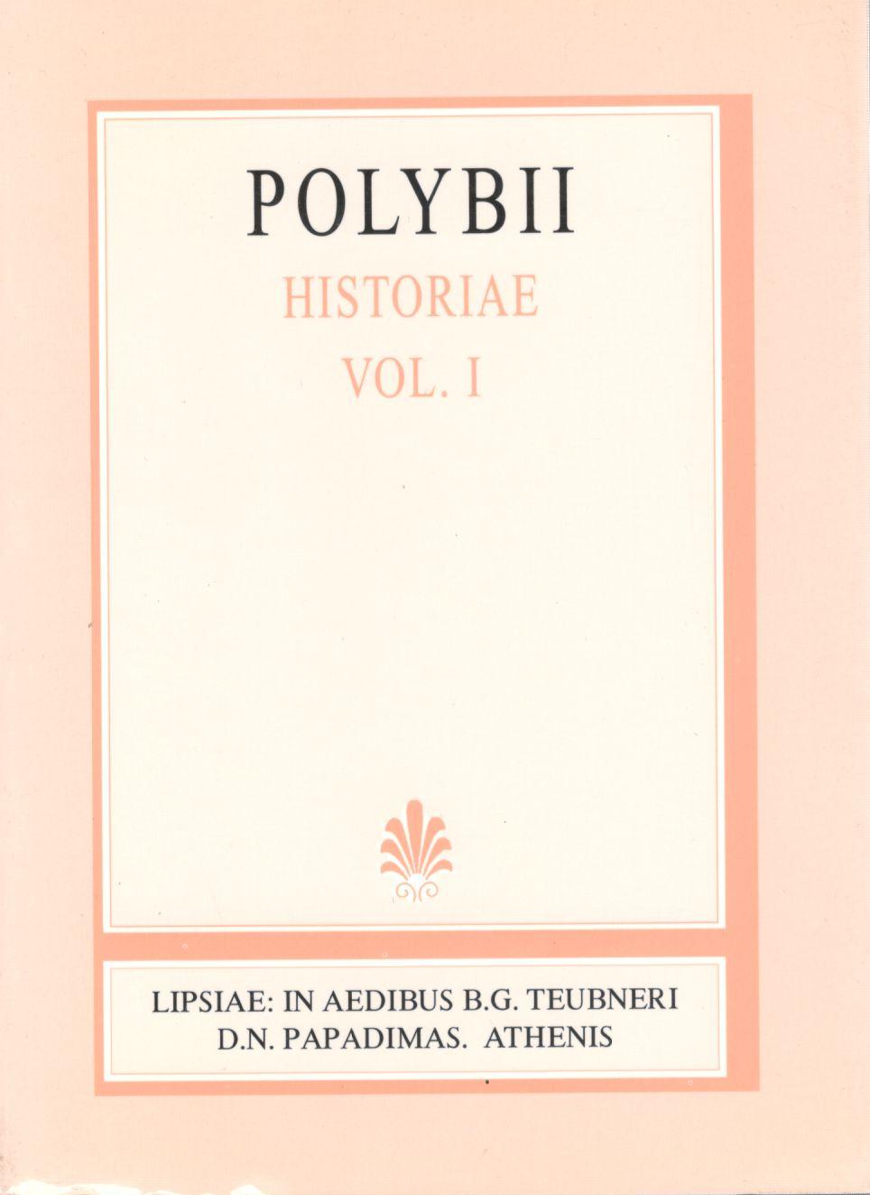 POLYBII, HISTORIAE, VOL. I, (ΠΟΛΥΒΙΟΥ, ΙΣΤΟΡΙΑΙ, Τ. Α