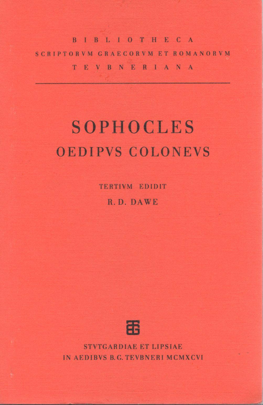 SOPHOCLIS OEDIPUS COLONEUS