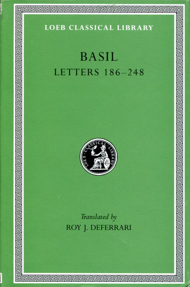 BASIL LETTERS, VOLUME III: LETTERS 186-248