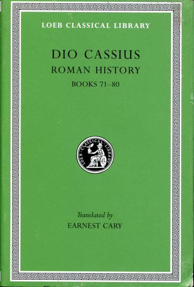DIO CASSIUS ROMAN HISTORY, VOLUME IX