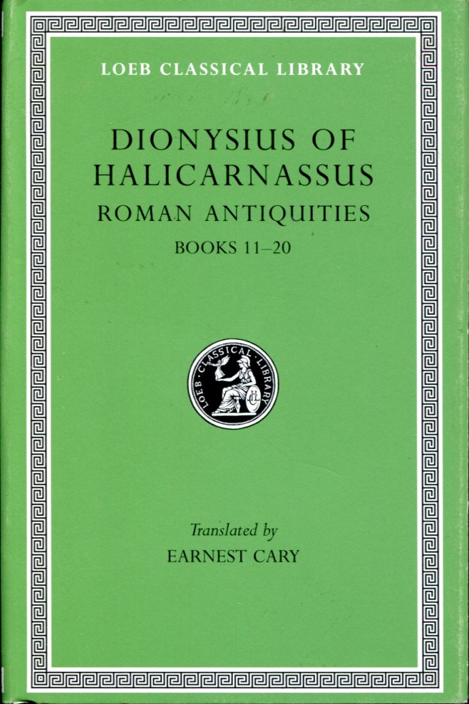 DIONYSIUS OF HALICARNASSUS ROMAN ANTIQUITIES, VOLUME VII