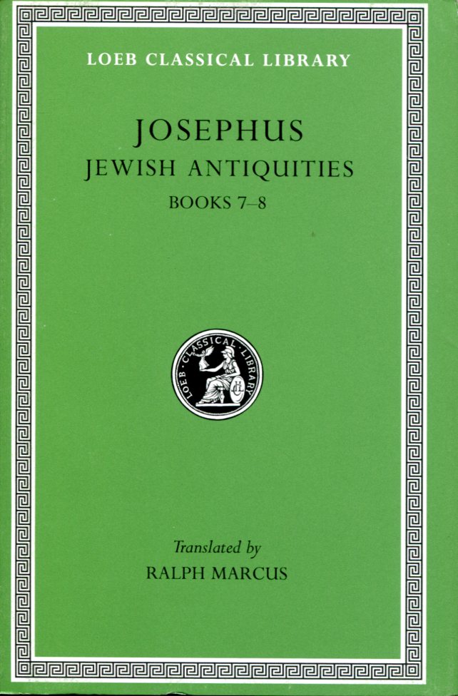 JOSEPHUS JEWISH ANTIQUITIES, VOLUME III