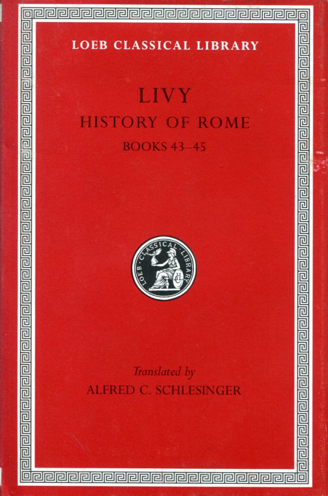 LIVY HISTORY OF ROME, VOLUME XIII