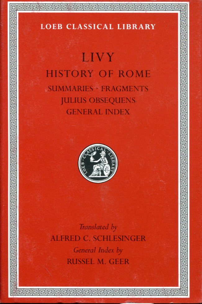 LIVY HISTORY OF ROME, VOLUME XIV