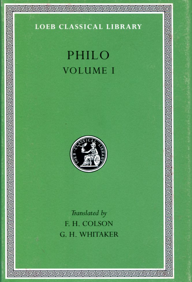 PHILO ON THE CREATION. ALLEGORICAL INTERPRETATION OF GENESIS 2 AND 3