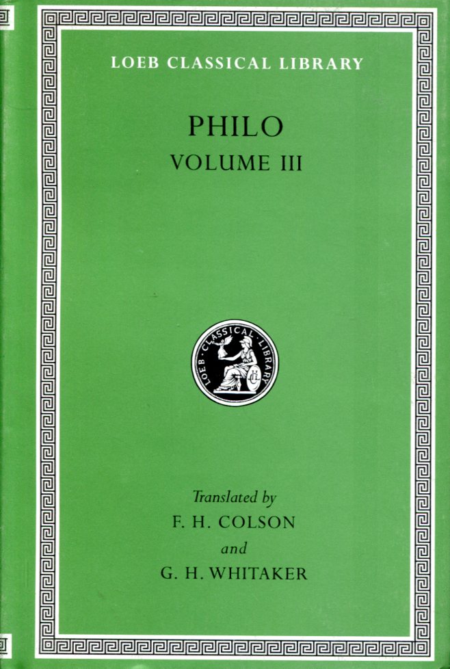 PHILO ON THE UNCHANGEABLENESS OF GOD. ON HUSBANDRY. CONCERNING NOAH