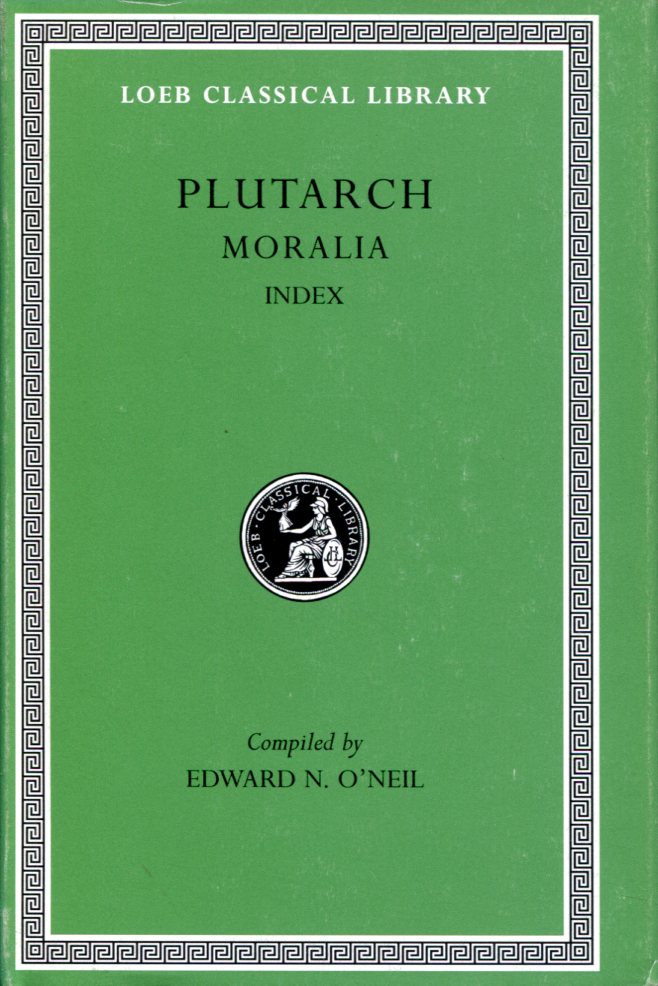PLUTARCH MORALIA, VOLUME XVI
