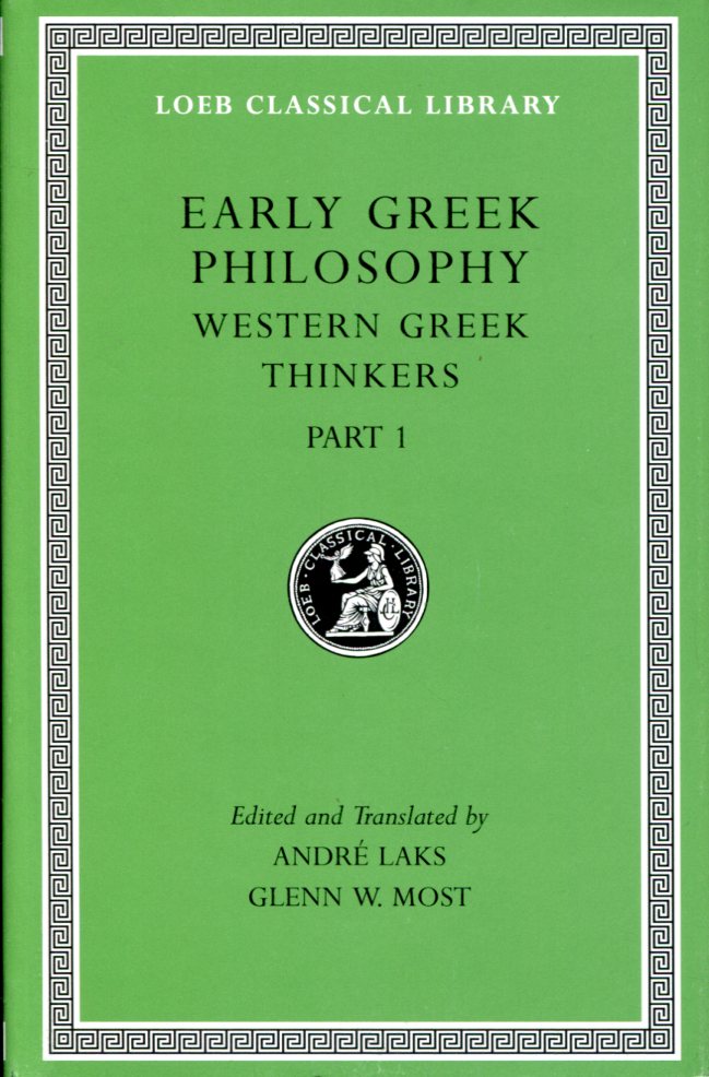 EARLY GREEK PHILOSOPHY, VOLUME IV