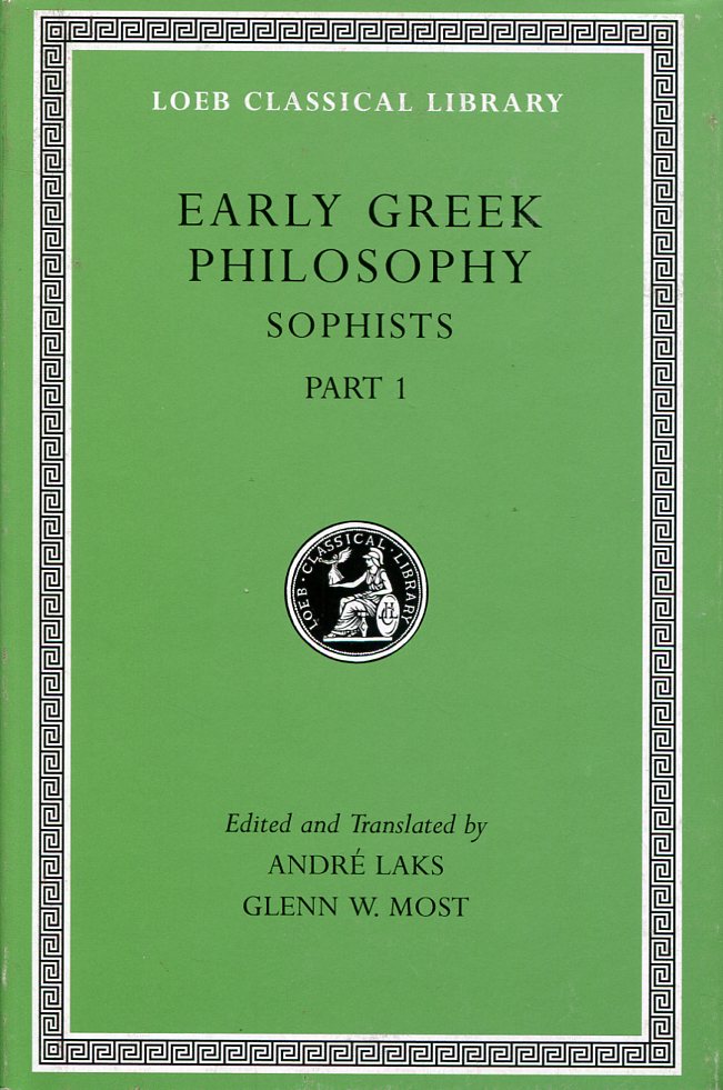 EARLY GREEK PHILOSOPHY, VOLUME VIII