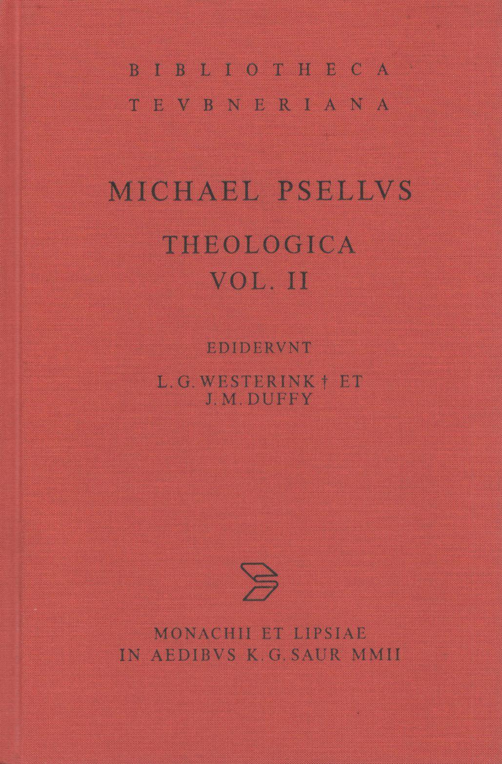MICHAELIS PSELLI THEOLOGICA VOL. II