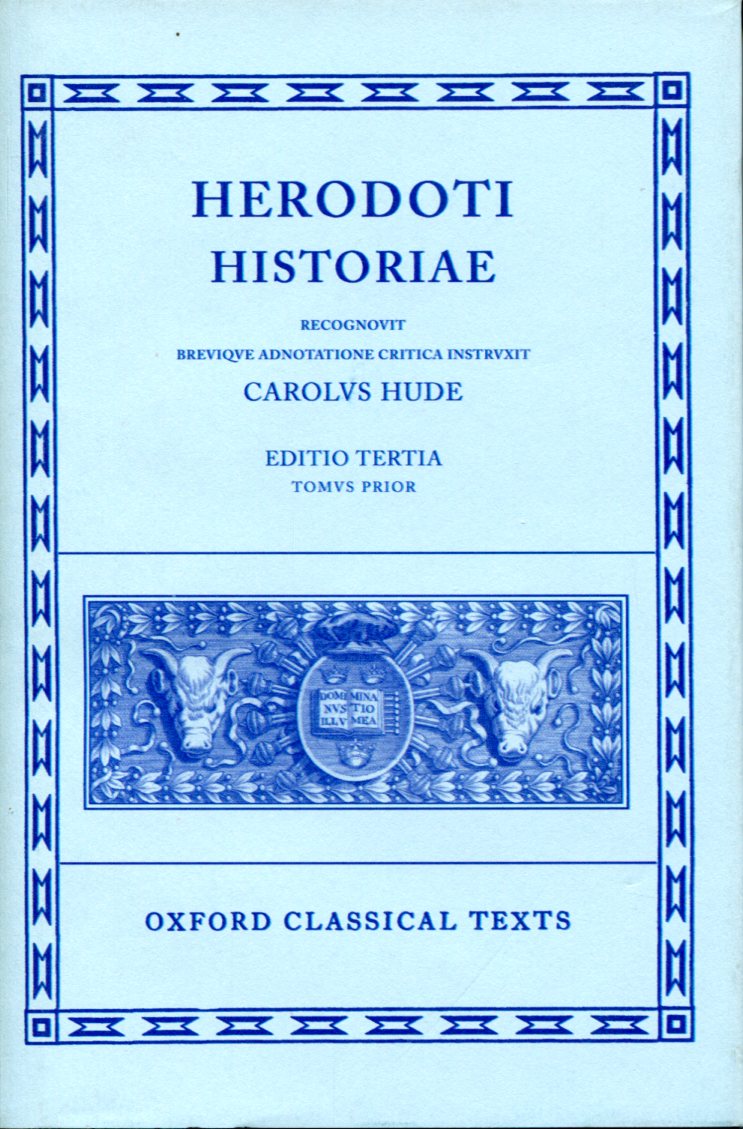 HERODOTUS HISTORIAE VOL. I: BOOKS I-IV