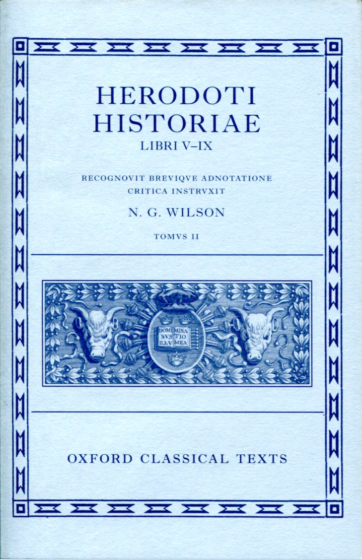 HERODOTUS HISTORIAE LIBRI V-IX