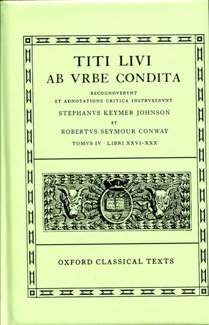 LIVY AB URBE CONDITA BOOKS XXVI-XXX