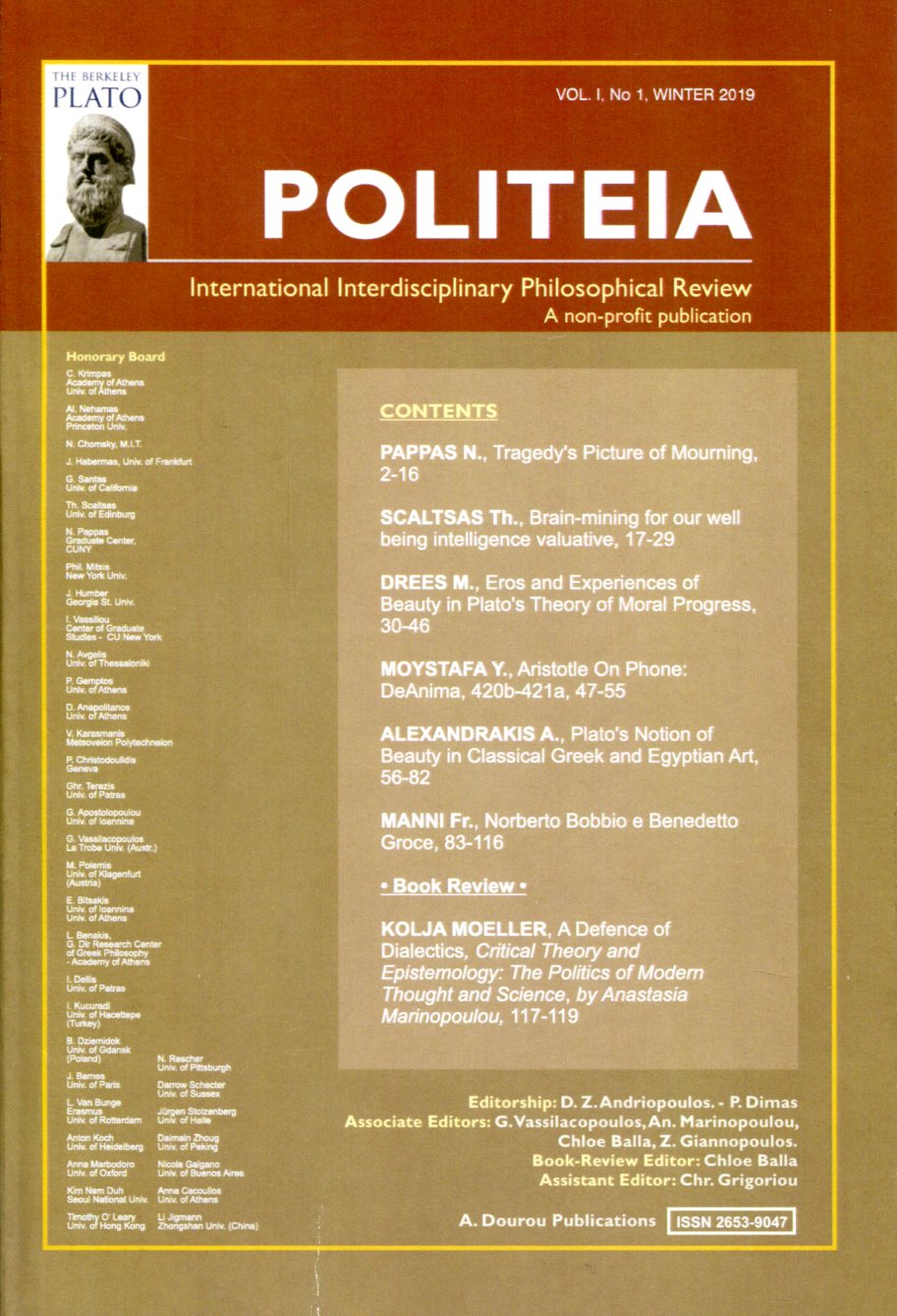 POLITEIA VOL. I, No 1, WINTER 2019