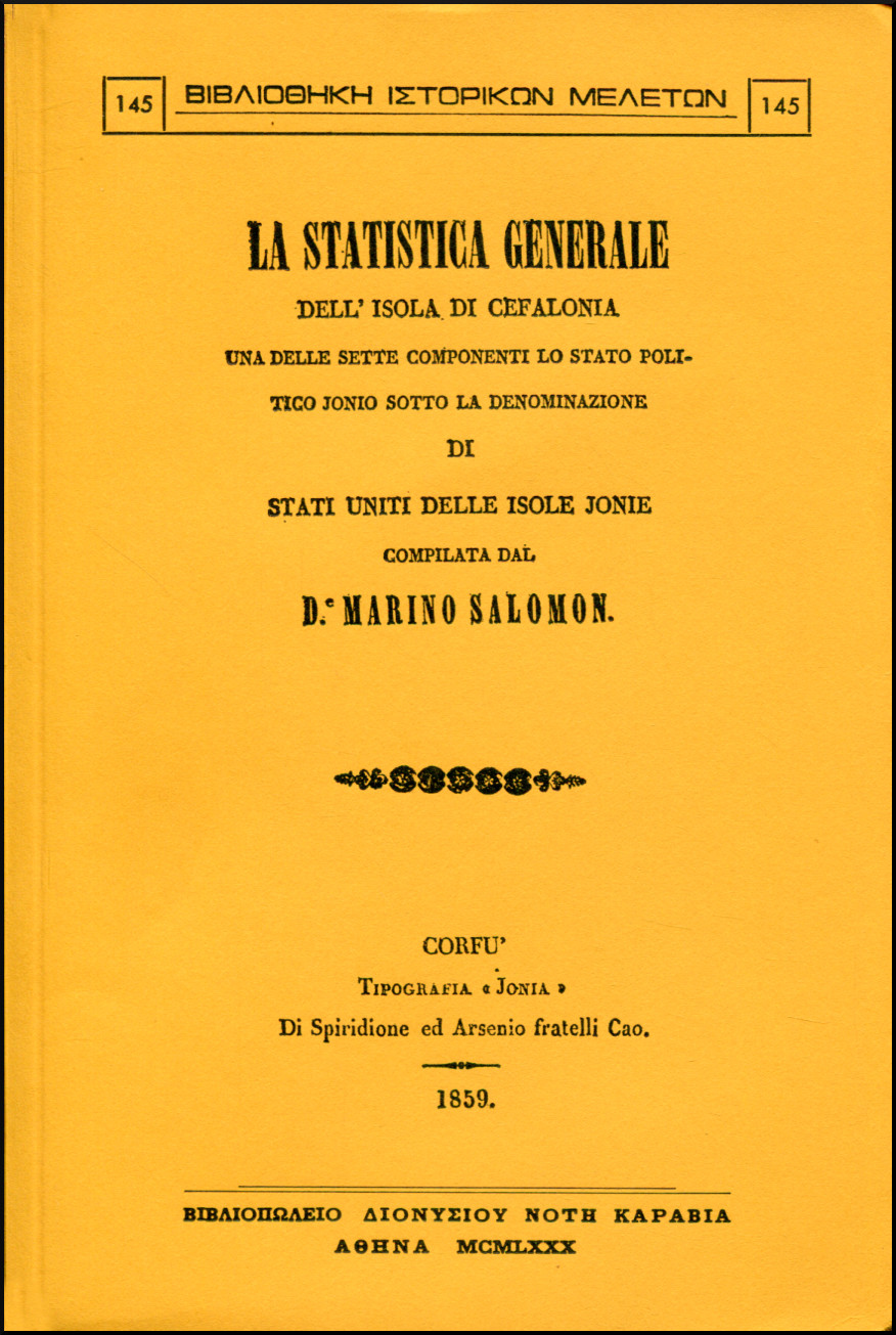 LA STATISTICA GENERALE DELL