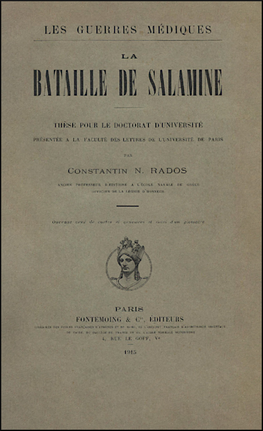 LA BATAILLE DE SALAMINE. LES GUERRES MÉDIQUES