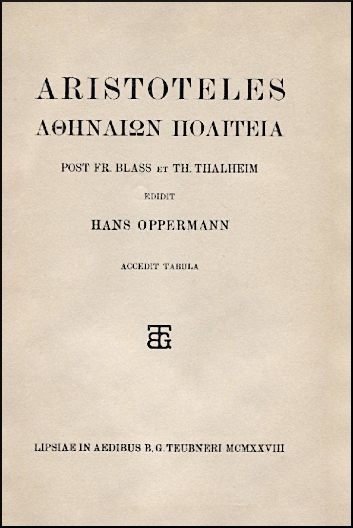 ARISTOTELIS ATHENIENSIUM RESPUBLICA