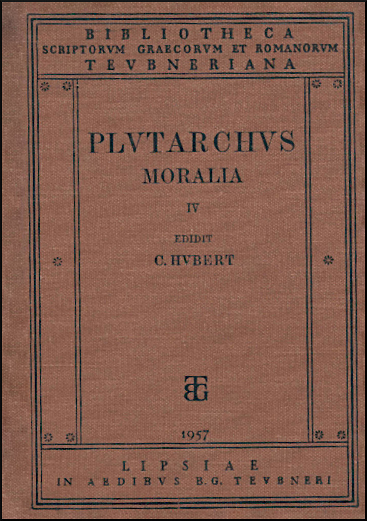 PLUTARCHI MORALIA, VOL. IV
