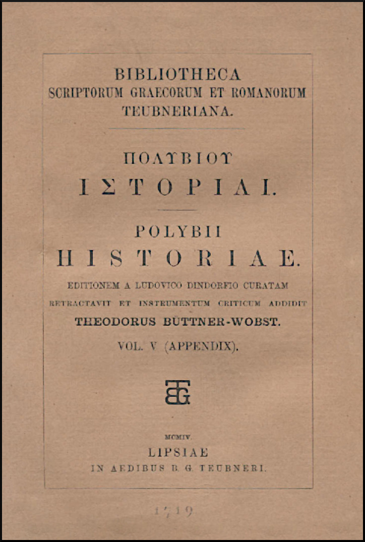 POLYBII HISTORIAE VOL. V